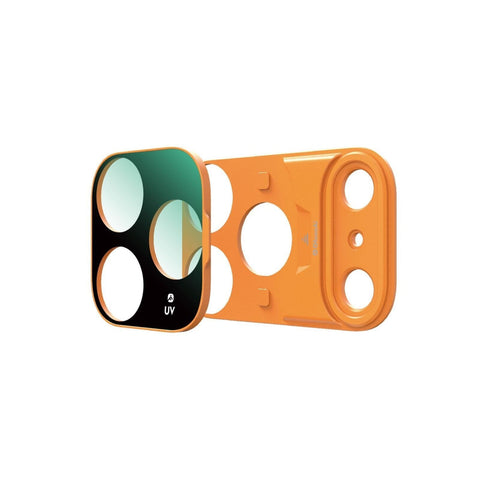 OfeooAi Magnetic Camera Lens Filters for iPhone 17 Pro / 17 Pro Max, CPL, ND, UV and Star4x Lens Filters OfeooAi UV Lens Iphone 17 Pro Orange