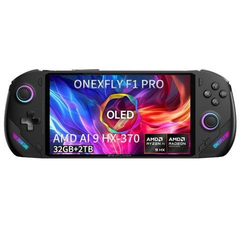 Onexplayer OneXFly F1 Pro: OLED 144Hz Ultimate Gaming Handheld Console Gaming Console ONEXPLAYER AMD AI 9 HX 370 - 32G + 1TB 