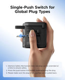 ORICO GaN 20W Universal Global Travel Adapter with 2 USB-C & 1 USB-A Ports Universal Travel Adapter ORICO 