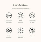 Panasonic DS-AK2237CW - Graphene Heating Electric Heater for Baseboards, Home Use, Living Room & Bathroom, Dustproof, Automatic Flip-Top Model Heater Panasonic 