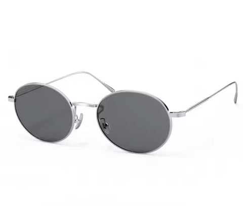 PARZIN Vintage Round Sun Glassses For Men Sunglasses Women UV Protection Shades Sunglasses Parzin Silver Gray 