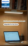 Philips LED Magnetic Lamp 66143 Study Table Reading Lamp USB Type-C Rechargeable EyeComfort Portable Desk Light 1800mAH 5W Magnetic Reading Lamp Philips 