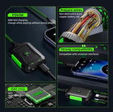 PIVA GS2 2-in-1 Gaming Adapter Audio DAC 3.5mm jack Adapter 96kHz/24bit Lossless Audio PD 6OW Fast Charging Gaming Adapter PIVA 