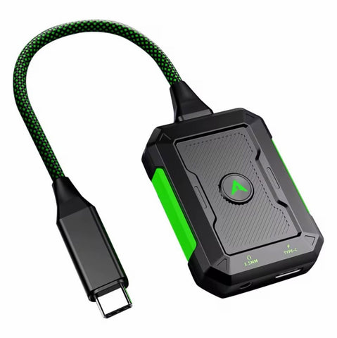 PIVA GS2 2-in-1 Gaming Adapter Audio DAC 3.5mm jack Adapter 96kHz/24bit Lossless Audio PD 6OW Fast Charging Gaming Adapter PIVA 