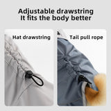 Popocola Dog Raincoat, Pet Belly Protection Cloak Four-Legged Waterproof Full-Cover Corgi Small Dog Raincoat Dog Raincoat Popocola 