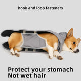 Popocola Dog Raincoat, Pet Belly Protection Cloak Four-Legged Waterproof Full-Cover Corgi Small Dog Raincoat Dog Raincoat Popocola 