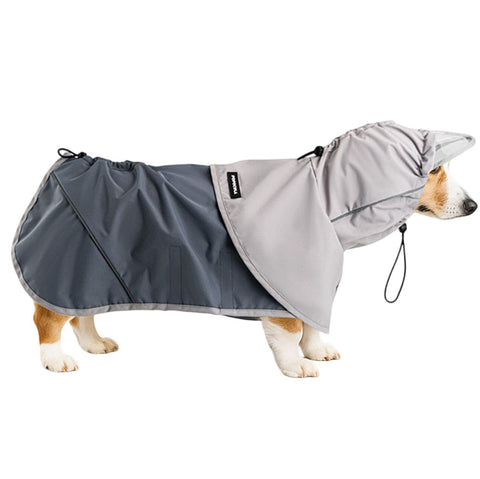 Popocola Dog Raincoat, Pet Belly Protection Cloak Four-Legged Waterproof Full-Cover Corgi Small Dog Raincoat Dog Raincoat Popocola S 
