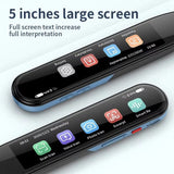 Portable Smart Scanner Pen G508 Large Screen 112 Languages Online Translation Text Scanning Reading Voice Scan Translator Device Translation Pen Furper 