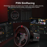 PXN VD6 Direct Drive Racing Wheel and W DS R2 Steering Module with Pedals Bundle for PC Game Racing Steering Wheel Pedal PXN 