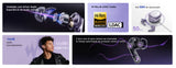 QCY MeloBuds N70 Wireless Earbuds , Bluetooth 6.0, 56dB ANC, LDAC Hi-Res, HT18 Wireless Earphones QCY 