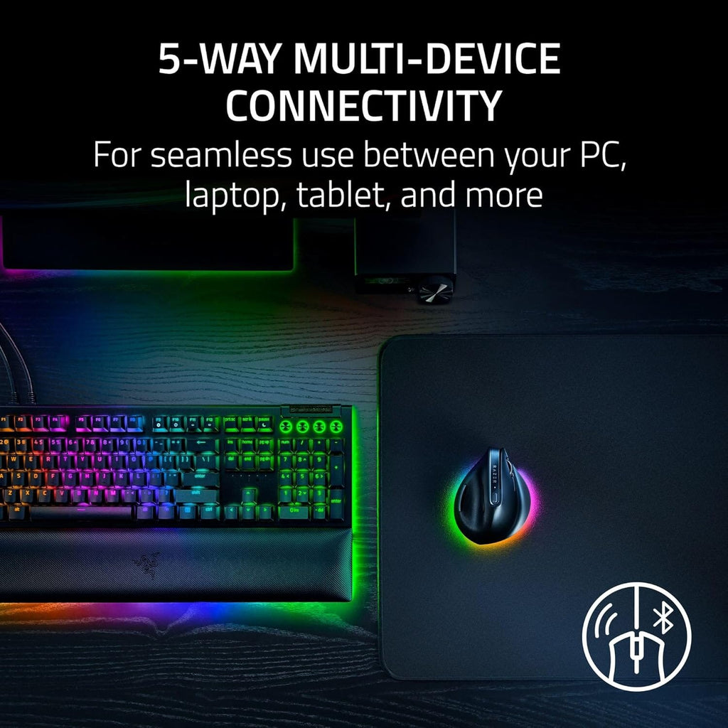 Razer Pro Click V2 Vertical Wireless Mouse: 6 Button Ergonomic Design ...