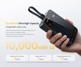 Realme Power Bank 45W 20000mAh Digit Monitor Built-in Braid Cable Power Bank Realme 