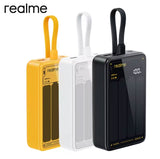 Realme Power Bank 45W 20000mAh Digit Monitor Built-in Braid Cable Power Bank Realme 