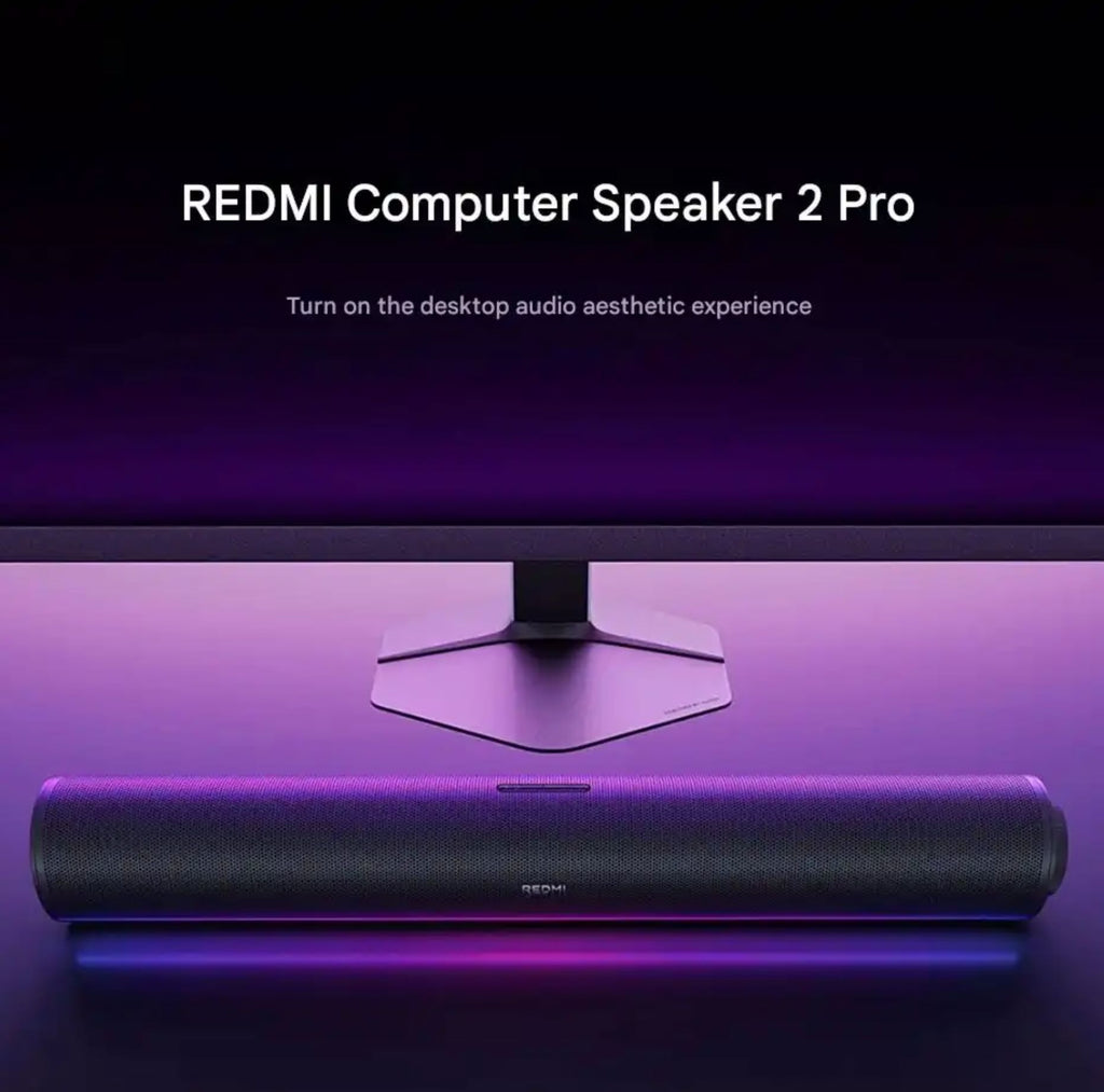 Redmi Computer Speaker 2 Pro with metal mesh and RGB lighting Speakers ...