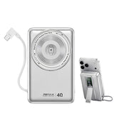 REMAX FP-113 PD 40W Super Fast Charging 20000mAh Magnetic Wireless Power Bank with 360 Rotating Holder Stand Power Bank Remax 