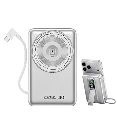 REMAX FP-113 PD 40W Super Fast Charging 20000mAh Magnetic Wireless Power Bank with 360 Rotating Holder Stand Power Bank Remax 
