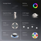 Retroid Pocket 6 Handheld, Android handheld with Snapdragon 8 Gen 2, 120Hz AMOLED screen Gaming Handheld Retroid pocket 