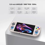 Retroid Pocket 6 Handheld, Android handheld with Snapdragon 8 Gen 2, 120Hz AMOLED screen Gaming Handheld Retroid pocket 