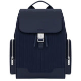 RIMOWA Never Still - Canvas Flap Full-Grain Leather Backpack Backpack Rimowa Navy Blue 