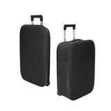 ROLLINK Flex (VEGA II) Collapsible Carry-On Suitcase - 21" - Fully Collapsible, Hardshell, Silent, Coated Wheels for Smooth Gliding, Scratch, Water & Impact Resistant Suitcase ROLLINK Black 