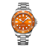 Sea-Gull Ocean Series | 100M Waterproof | Dive | Luminous | 44mm Watches Seagull Sea Star Orange 