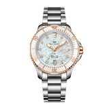 Seagull Ocean Pro "Breathe" Edition – Women's 300M Automatic Diver's Watch Watches Seagull White Steel 