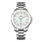 Seagull Ocean Pro "Breathe" Edition – Women's 300M Automatic Diver's Watch Watches Seagull White/Blue Steel 