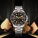 Seagull Ocean Series 100m Waterproof Poker Master Dive Watch 44.5mm Watches Seagull 