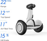 Segway Ninebot S-Plus Smart Self-Balancing Electric Scooter with Intelligent Lighting and Battery System, Remote Control and Auto-Following Mode, White Electric Scooter Segway 