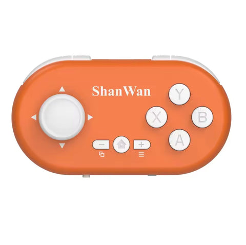 Shanwan Q36pro Xkv Mini Gamepad Hall Joystick Gyroscope Portable Controller Gaming Controller ShanWan Orange 