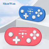 Shanwan Q37 New Mini Gamepad Micro Wireless Game Controller For Switch PS4 PS5 Android iOS PC with Hall Joystick Six-axis Gamepad Controller ShanWan 