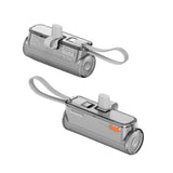 SHARGE Flow Mini 2 | 5000mAh Ultra-Light Portable Power Bank | Dual-Port Fast Charging + Capsule Design Power Bank SHARGE Silver 