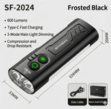 Skyfire Flying Shuttle Super Bright High-Intensity Rechargeable Flashlight Flashlight/Torch Skyfire 