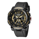 SMAEL 8058 Outdoor Sports Multifunctional Waterproof Electronics Watch Electronic Watch SMAEL Black & Gold 