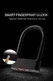 Smart Fingerprint U-Type Bicycle Lock Fingerprint U-lock Furper 