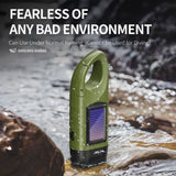 SMILING SHARK YJD295 Emergency Flashlight LED*3 Hand Crank Solar Powered Rechargeable Survival Torch Flashlight/Torch Smiling Shark 