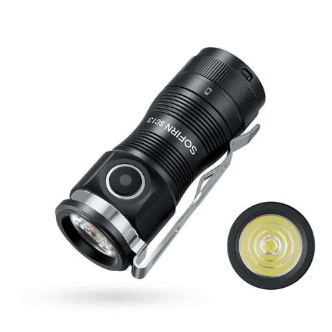 Sofirn SC13 Nichia 519A 1100 Lumens Mini Flashlight Flashlight/Torch Sofirn Black 