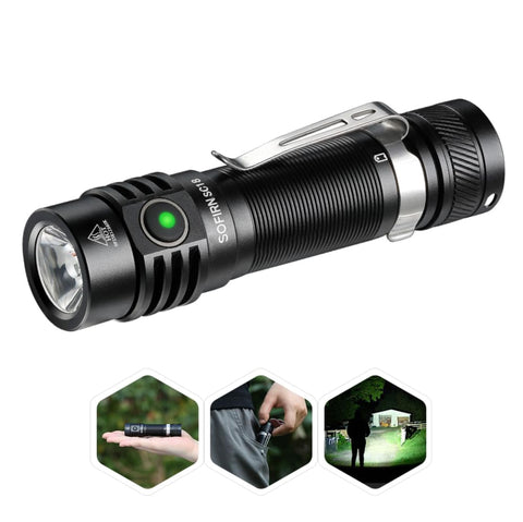 Sofirn SC18 Rechargeable EDC Mini Flashlight Pocket Torch Flashlight/Torch Sofirn 