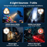 SOFIRN SD11 Scuba Diving Flashlight Max 5000 Lumens, IPX8 Waterproof Flashlight with 2-CCT White Light and Red Light Flashlight/Torch Sofirn 