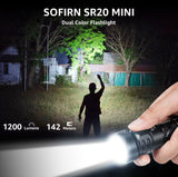 Sofirn SR20MINI 1200 Lumens EDC Flashlight with Red Light Flashlight/Torch Sofirn 