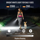 Sofirn SR23 Rechargeable 3300LM Flashlight With 365nm UV Light Flashlight/Torch Sofirn 