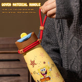 SpongeBob SquarePants Double Drinking 650ml Thermos Cup With Lifting Rope Water Bottle SpongeBob SquarePants 