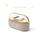 Sunrise 15W Multifunctional LED Lamp with Digital Alarm Clock, Qi Wireless Charger, Speaker, FM Radio, Touch Control LED Lamp Sunrise 