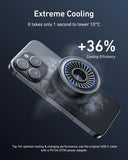 TELESIN Magnetic Phone Cooler Pro for Gaming and Live Streaming Cooling Fan for MagSafe, for iPhone/Android Magnetic Neck Mount Mobile Cooling Fan Telesin 