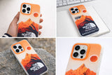 The North Face Mountain Illustration Trendy Phone Cases Cover For 14 Pro iPhone Case Furper 