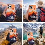 The North Face Mountain Illustration Trendy Phone Cases Cover For 14 Pro iPhone Case Furper 