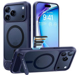 TORRAS - Ostand L1 - Professional Multi-Angle Magnetic Stand Case with Military-Grade Protection for Apple iPhone 17 Pro & Pro Max iPhone Cases Torras Iphone 17 Pro Blue 