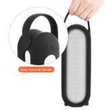 TXEsign Silicone Case For Beats Pill+ Portable Wireless Speaker Travel Carrying Case Silicone Protective Pouch With Handle Stand Up Cover Carrying Case TXEsign 
