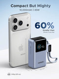 UGREEN 10000mAh 55W Nexode Pro Smart Digital Display Mini Power Bank with Build-in Type-C Cable Power Bank UGREEN 