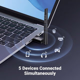 UGREEN Long Range Bluetooth 5.3 Adapter for PC, USB Bluetooth Dongle, Wireless Bluetooth Transmitter Receiver for Bluetooth Mouse Keyboard Headphones Speakers for Win11/10/8.1 (Plug & Play) Bluetooth Adapter UGREEN 